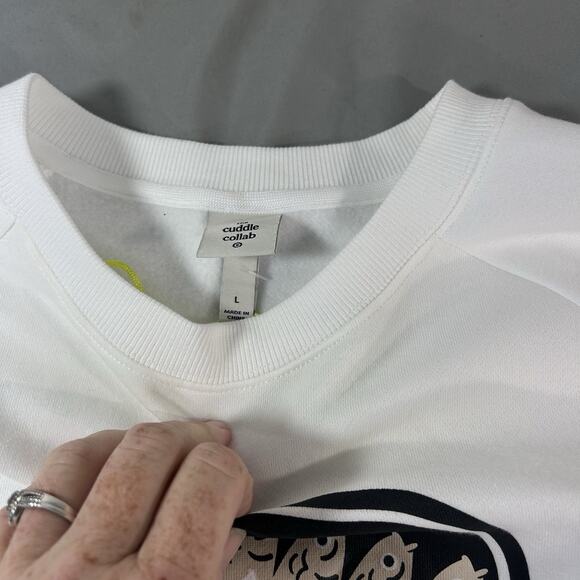 The cuddle collab Sweatshirt women's size L NWOT I only travel in packs - Picture 3 of 4